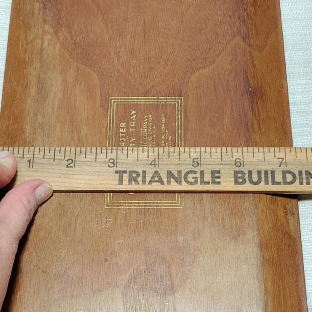 McGraw Electric Company Farmhouse Vintage Toastmaster Wooden decor Tray‎